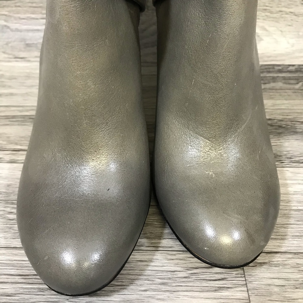 Sole Society Julianne Hough Gray Leather Boots View 5
